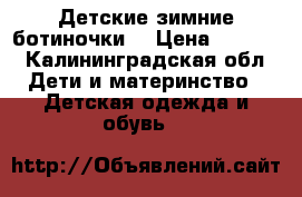 Детские зимние ботиночки  › Цена ­ 1 100 - Калининградская обл. Дети и материнство » Детская одежда и обувь   